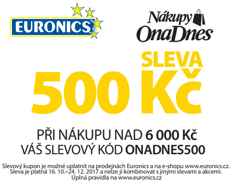 Sleva 500 Kč na vše do Euronics.cz