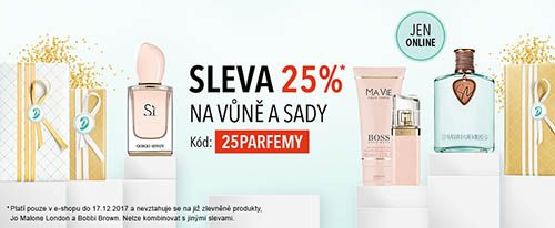 Sleva 25% na vůně a sady do Douglas.cz