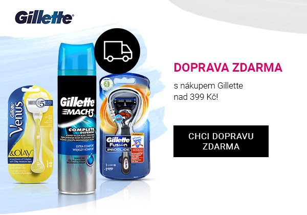 Doprava zdarma Notino s Gillette